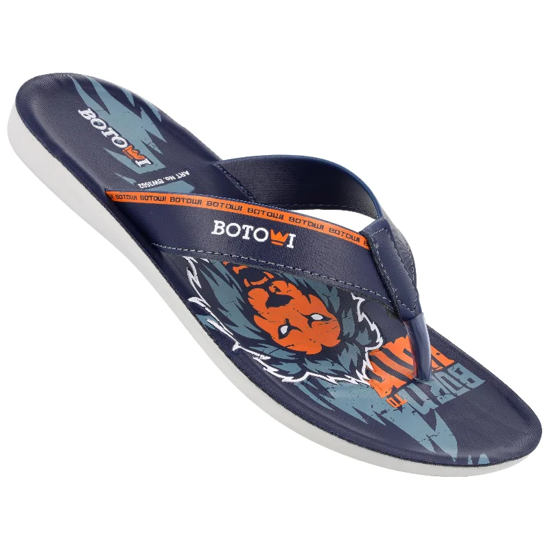 BOTOWI Men's Slipper - BW3502 Blue Orange