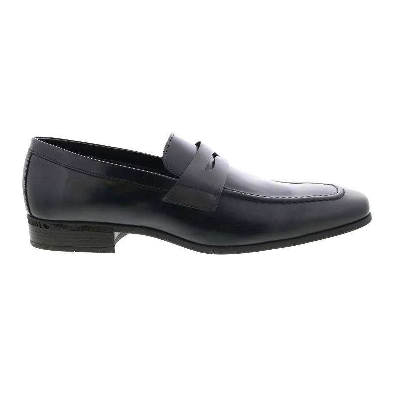 Bruno Magli Mineo MB1MINA0 Mens Black Loafers & Slip Ons Penny Shoes