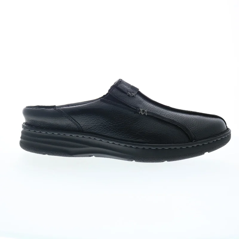 Drew Jackson 47713-18 Mens Black Leather Loafers & Slip Ons Casual Shoes