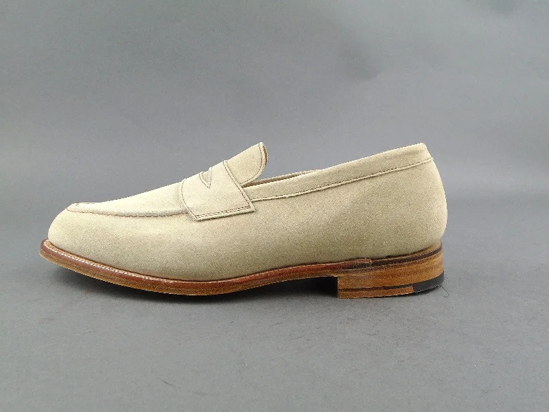 Jermyn Street Penny Loafer - Oatmeal Suede