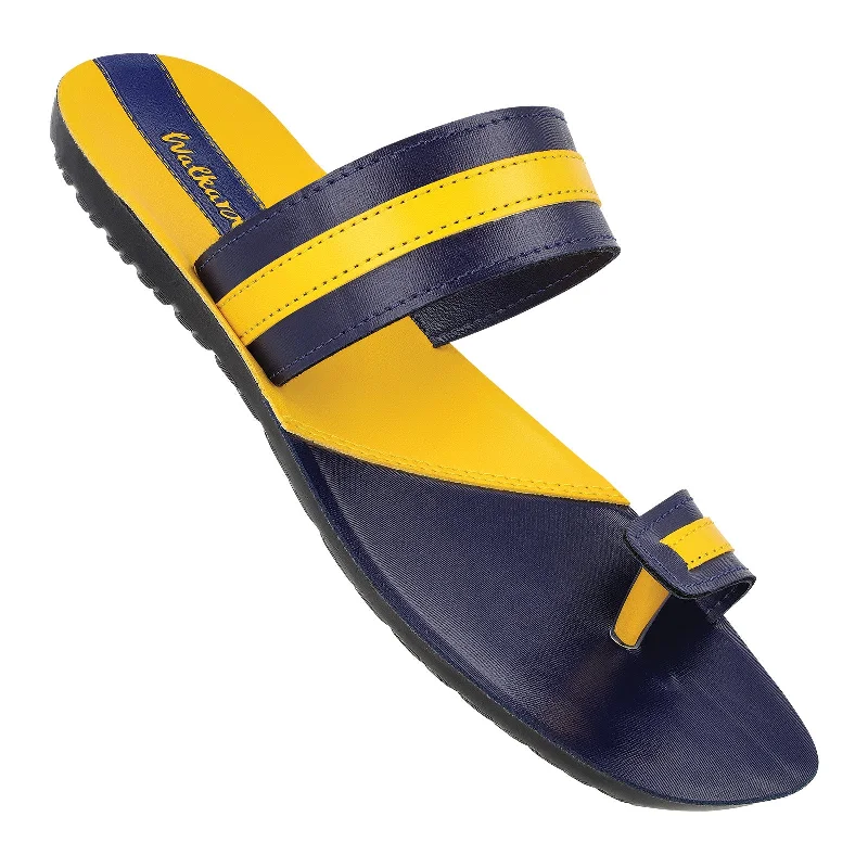 Men's Daily Wear Sandal  - WG1317 Blue Yellow