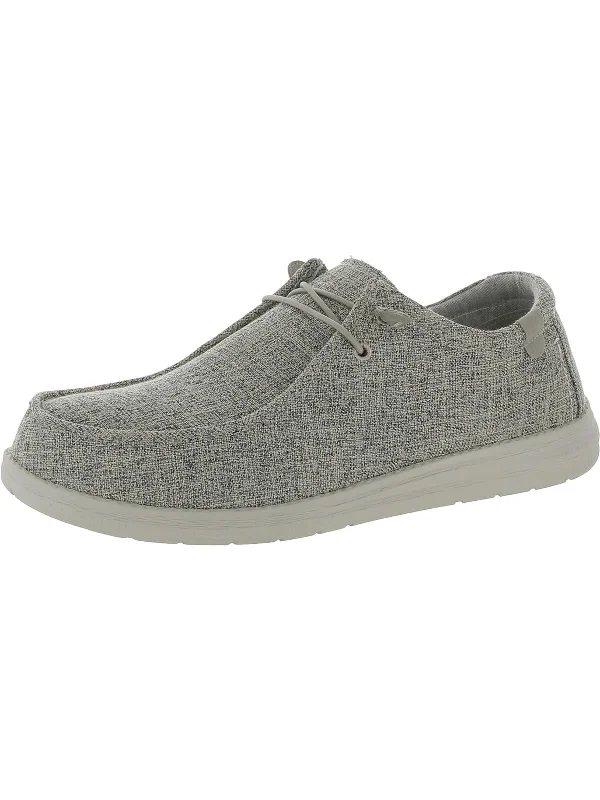 Mens Laceless Knit Loafers