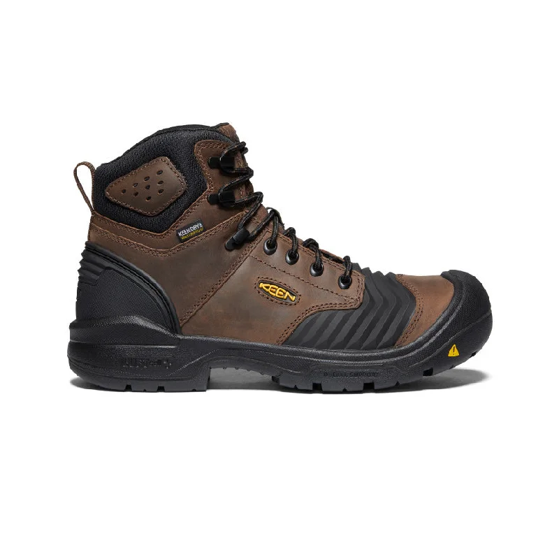 Men's Portland 6" Waterproof Boot (Carbon Toe)  |  Dark Earth/Black