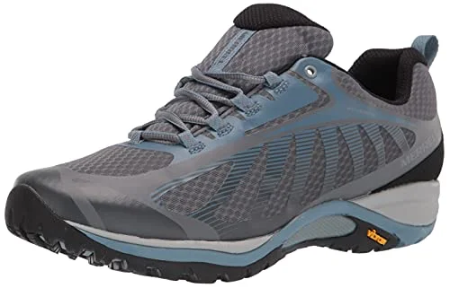 Merrell womens Siren Edge 3 Waterproof Hiking Shoe, Rock/Bluestone, 8.5 US