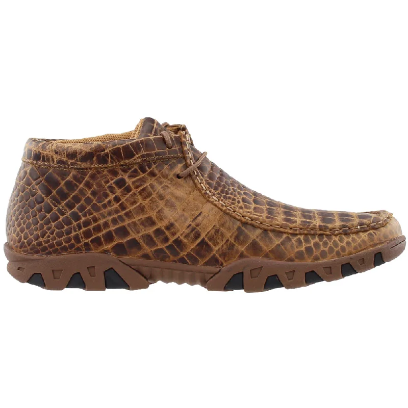 Print Crocodile Belly Rogue Chukka Boots