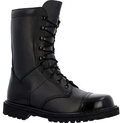 Rocky Men's Lace Up 10" Slip Resistant Jump Duty Boot -Black- RKC147