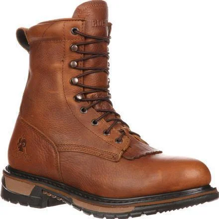 Rocky Men's Original Ride Lacer 9" WP Western Boot - Brown - FQ0002723