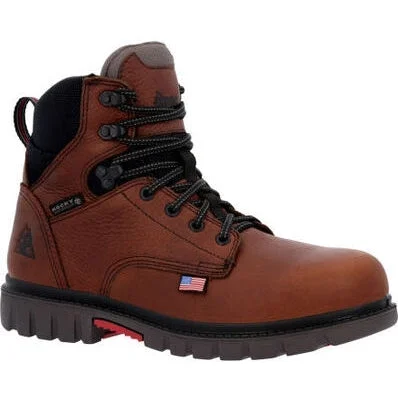 Rocky Men's Worksmart 6" WP Composite Toe Work Boot -Brown- RKK0401