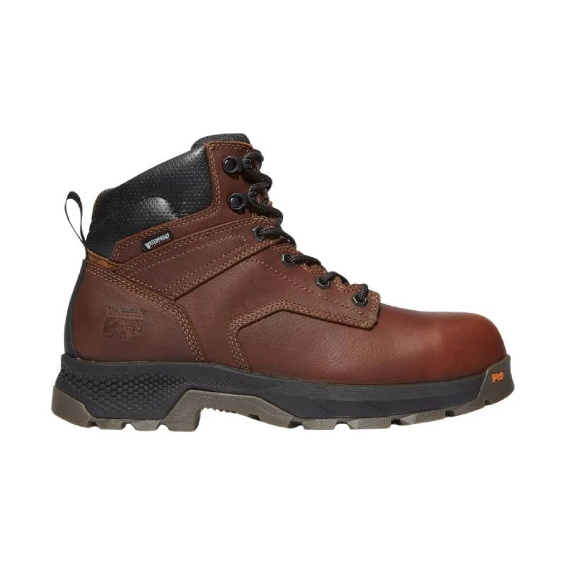 Timberland Pro Men's 6 Inch Titan EV Composite Toe Waterproof Work Boots - Brown