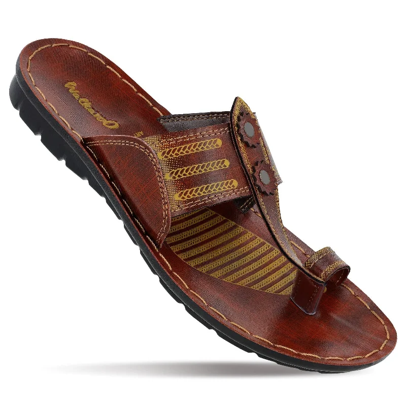 Men's Kolhapuri Chappal  - GG8211 Brown