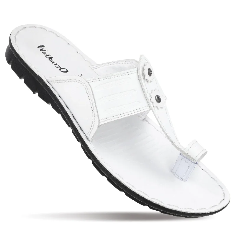 Men's Kolhapuri Chappal  - GG8211 White