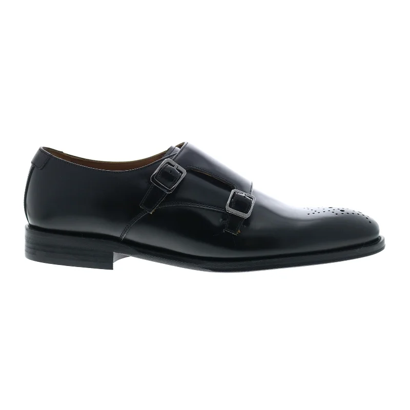 Bruno Magli Alfeo BM3AFOA0 Mens Black Oxfords & Lace Ups Monk Strap Shoes