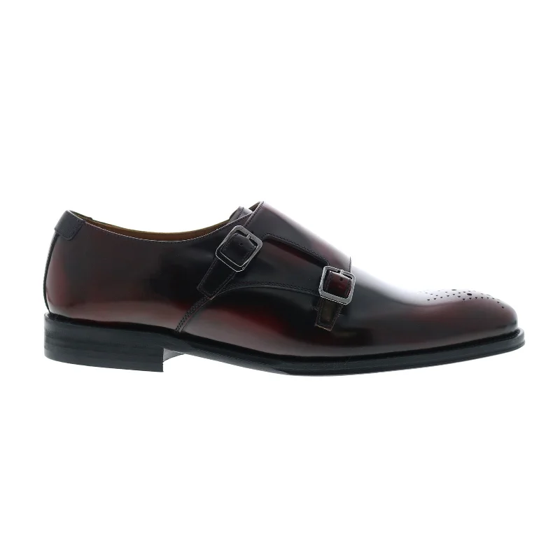 Bruno Magli Alfeo BM3AFOJ0 Mens Burgundy Oxfords & Lace Ups Monk Strap Shoes