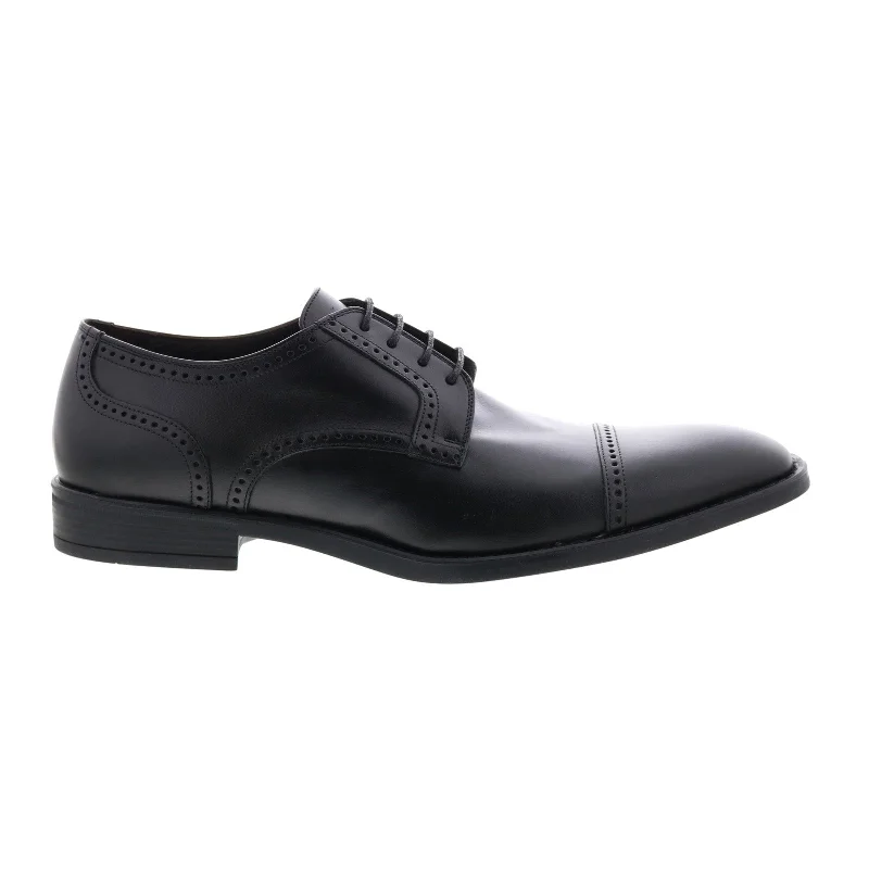 Bruno Magli Lansdale BM600252 Mens Black Oxfords & Lace Ups Cap Toe Shoes