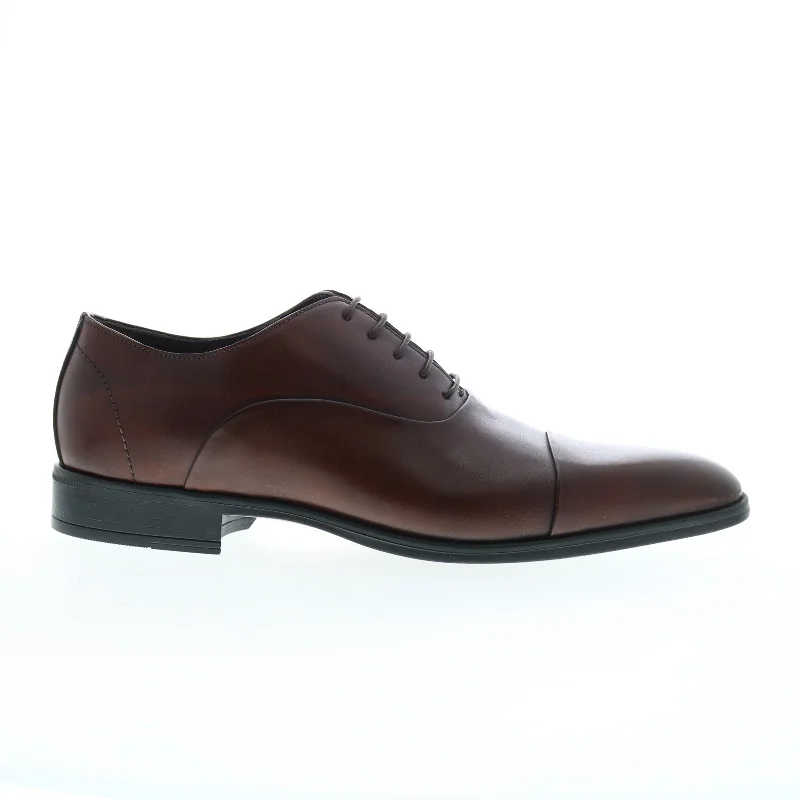 Bruno Magli Mario MB2MIOE0 Mens Brown Oxfords & Lace Ups Cap Toe Shoes