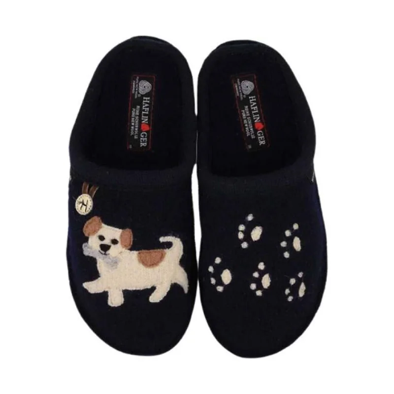 Haflinger Fido Slippers - Blue