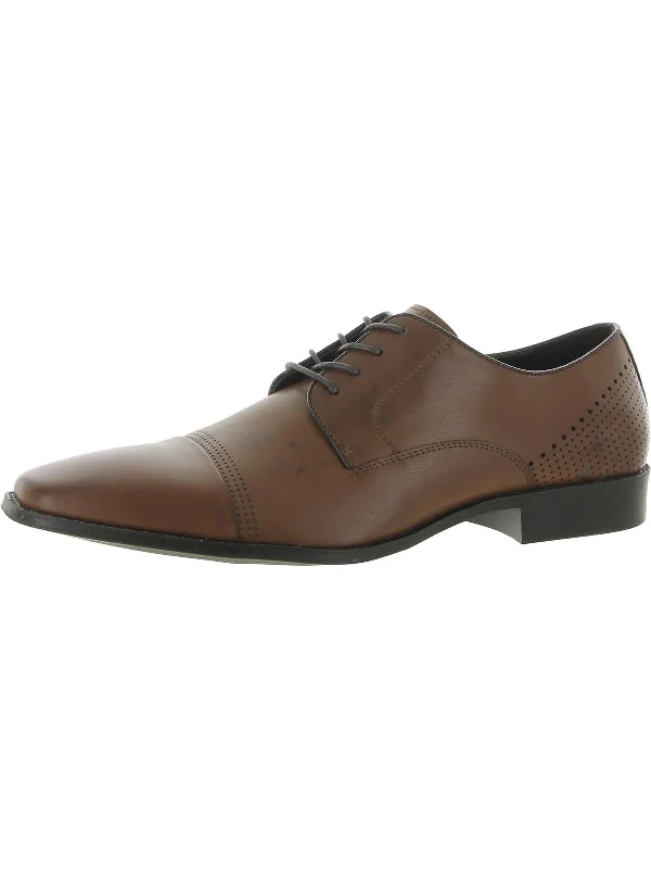 Lesson Plan Mens Faux Leather Toe Cap Oxfords