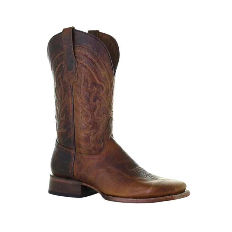 Corral Boots Men’s Brown Wide Square Toe Boots