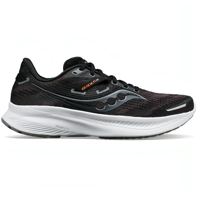 Saucony Guide 16 WIDE FIT Mens Running Shoes - Black