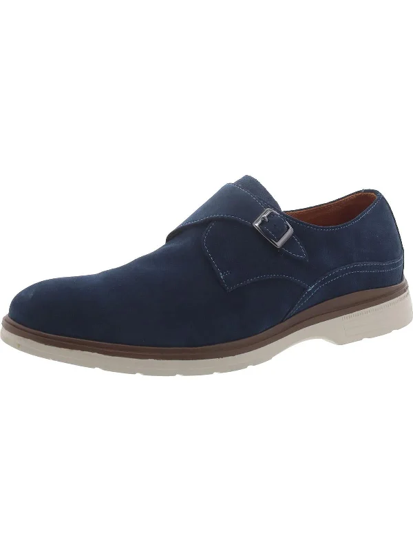 Taylen Mens Suede Padded Insole Monk Shoes