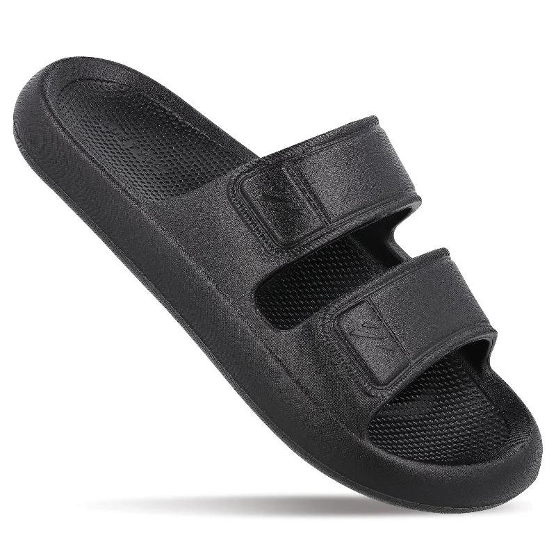 Walkaroo Mens Flip Flop Slippers  - BT4823 Black